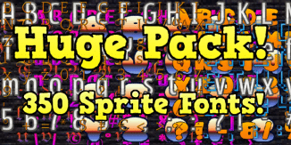 Lots of sprite fonts!